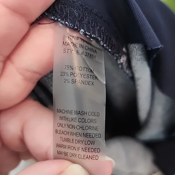 Soft Surroundings High Waisted Pull On Denim Pants With Stretch, Size Medium - Picture 6 of 6